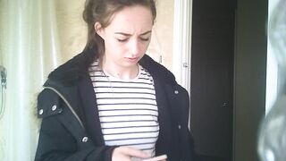 friend jessy getting ready for shower