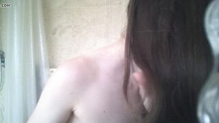 friend jessy getting ready for shower