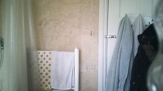friend jessy getting ready for shower