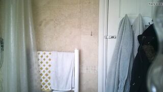 friend jessy getting ready for shower