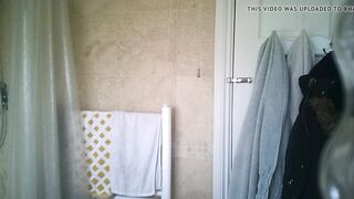 friend jessy getting ready for shower
