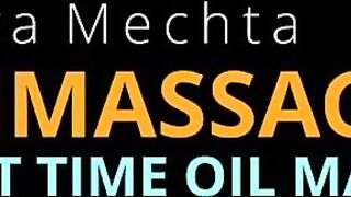 Twat rubbed oil virgin rubs of Marusya Mechta