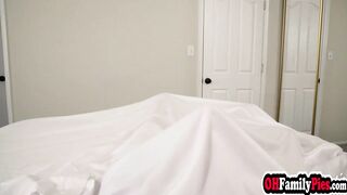 Slender blonde 19 yo stepsister Mackenzie Moss begging for stepbros seed