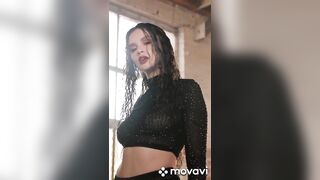 Sabrina Claudio showing off for her career booty clips