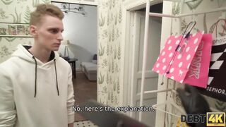 DEBT4k. cunt with mouth has no money for shopping so why gives ass to