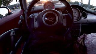 three Way Sex In The Car While Driving Through The City