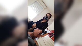 I pull my cock out into the dentist waiting room