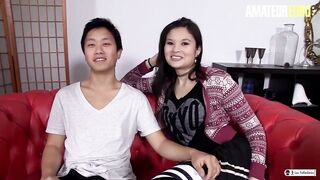 AMATEUR EURO - #Miyuki Son - Hottie eastern Dark Hair Threeway