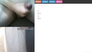 Split Screen mutual masturbation on web cam