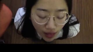 Sg teen skank Tiffany leaked cosplay oral sex & jizzed clip