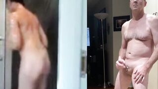 Sister into law laura b taking a shower on hidden camera