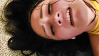 BDSM Bondage slave pissed on, gagged, and bottle insertion