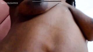 Fantastic ebony cougar titties.