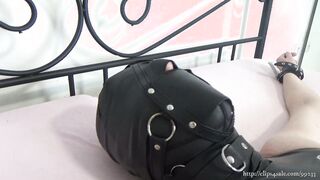 Old Angela shortly after sex inside a pvc swimsuit and fetish