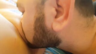 She starts her weekend party with her new sex toy and finishes her butt with milk