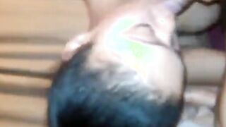 Coloured girl sucks dick