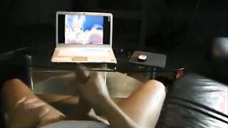 Lee als Manga-Mädchen reitet und saugt POV