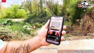 German tourist pick up mexian blonde bimbo for porn date