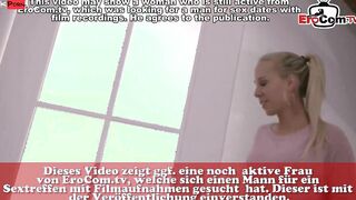 German blonde slim eighteen year mature seduced at oil massage