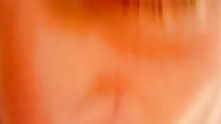 Blowing and stroking my friend and he cums in my mouth