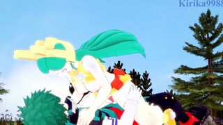 Tomoko Shiretoko (Ragdoll) and Izuku Midoriya have extreme sex outside. - My Hero Academia Cartoon