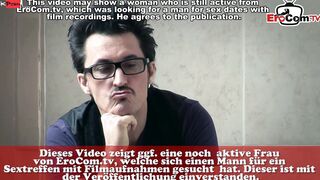 German dark haired maid have romantic sex