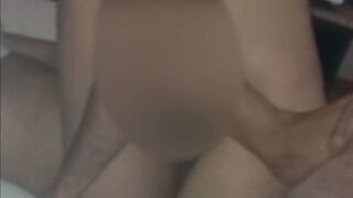 cuckold jerks off using eater sperm as lube while i mount him again