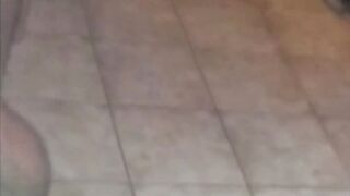 cuckold jerks off using eater sperm as lube while i mount him again