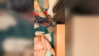 DRENCHED & GROANING closet pounded ! (Long Squirt) 
