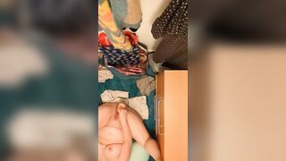 DRENCHED & GROANING closet pounded ! (Long Squirt) 