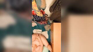 DRENCHED & GROANING closet pounded ! (Long Squirt) 