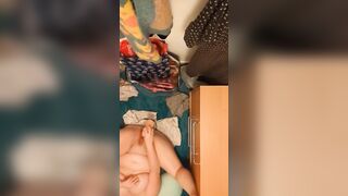 DRENCHED & GROANING closet pounded ! (Long Squirt) 