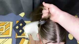The student took it into her throat for the sake of exams