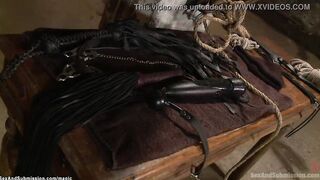 Filthy lovers fucking above bound ginger