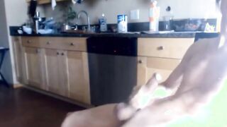 my huge cock wanking