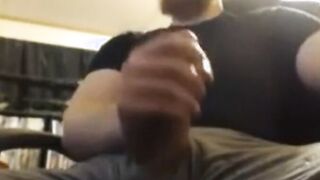 Beefy big ginger bear cums hard
