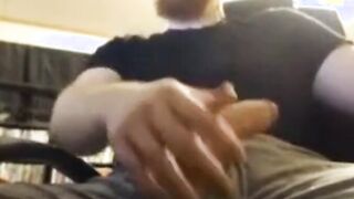 Beefy big ginger bear cums hard
