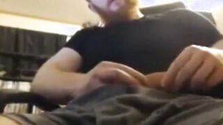 Beefy big ginger bear cums hard