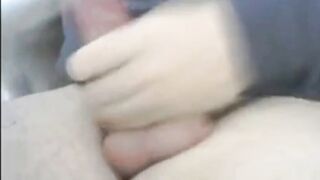 Dad wanking & cumming on cam