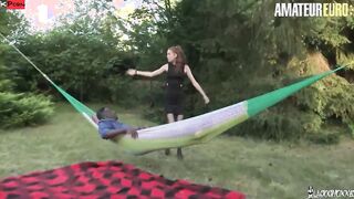 AMATEUR EURO - Amateur Red Bj God Both Her Hungry Holes Stuffed two