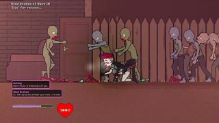 Pixel goddess succumbs to the horde and gets bred! (Captivity game)