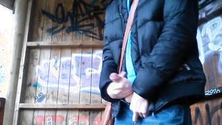 German Stud Public Park Jerk And Cum