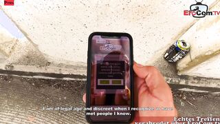 German tourist pick up hispanic teenagers into holiday for real sexdate