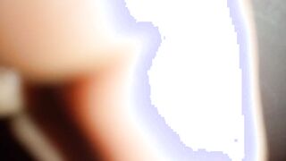 IR point of view White bitch takes ebony cock inside her booty double penetration with toy. She came so rough legs gave out