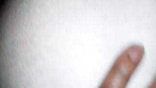 IR point of view White bitch takes ebony cock inside her booty double penetration with toy. She came so rough legs gave out