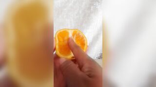 FREAKY STEPMOM HAVING FUN WITH ORANGE