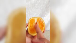 FREAKY STEPMOM HAVING FUN WITH ORANGE