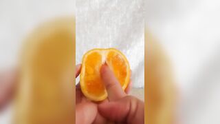 FREAKY STEPMOM HAVING FUN WITH ORANGE