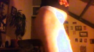 crossdresser dildo and dance!