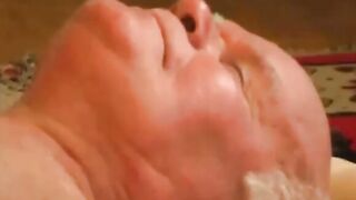 Grandpa Andre sucked and fucked by Tessa